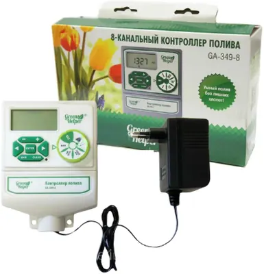 Контроллер полива восьмиканальный GREEN HELPER GA-349-8