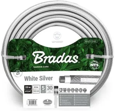 Поливочный шланг NTS White Silver Bradas Ø3/4