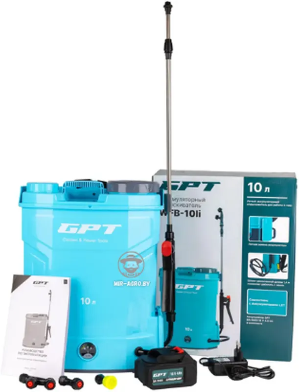 Опрыскиватель аккумуляторный GPT WFB-10li
