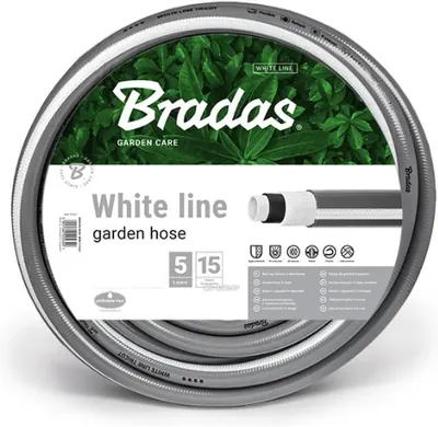Поливочный шланг NTS White Silver Bradas Ø5/8